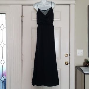 Jay Godfrey Long Black Dress, 100% Silk, Size 2